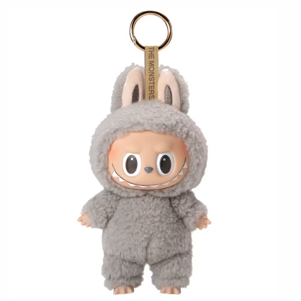 Pop Mart The Monsters Exciting Macaron Sesame Bean Labubu Plush Pendant Keychain